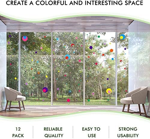 Zonon 264 Piece Polka Dot Wall Sticker Decor