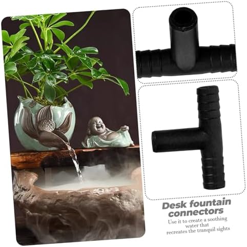 10pcs T Shaped Desk Fountain Hose Connectors Splitter for 8mm Tubing