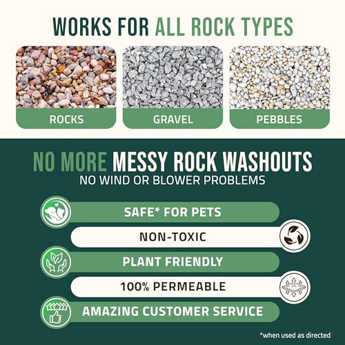 Petra Max Rock Glue 32 Oz - Ground Coverage and Pet Safe Mulch Glue for Rocks