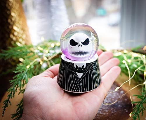 Disney Nightmare Before Christmas Jack Skellington Light Up Snow Globe