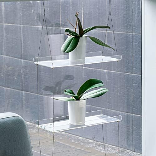 Sumerflos 2-Tier Acrylic Window Plant Shelves
