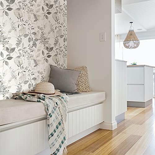NuWallpaper NUS3144 Grey Peel and Stick Wallpaper