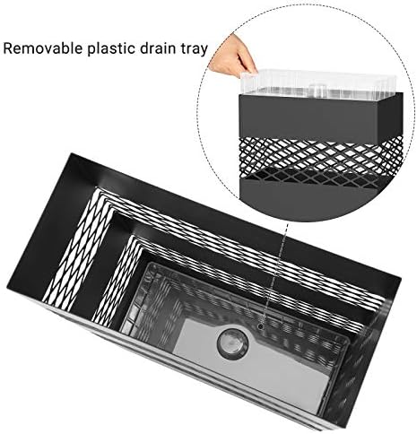 SONGMICS Metal Umbrella Stand for Entryway 47 x 11 x 161 Inches Black