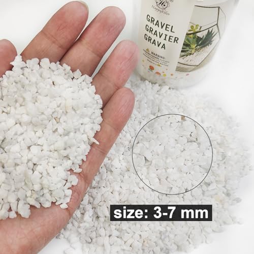 HappyFiller Decorative White Gravel for Plants and Aquariums