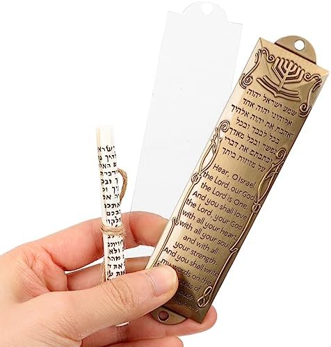 IMIKEYA Metal Mezuzah with Holy Scroll