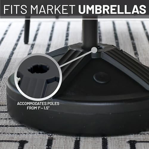 US Weight Durable Fillable Umbrella Base - 50 lb Capacity