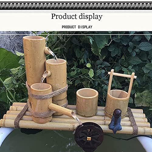 Bamboo Fountain for Garden Bird Bath Water Feature