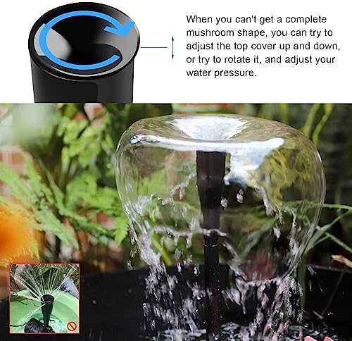 Hottche Plastic Fountain Nozzle 12 Inch Set