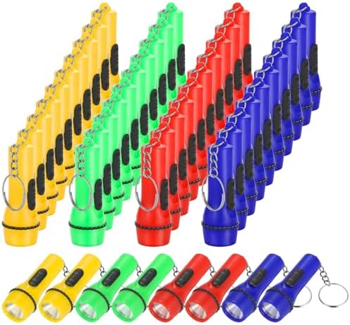 48 Piece Mini Flashlight Keychain Set