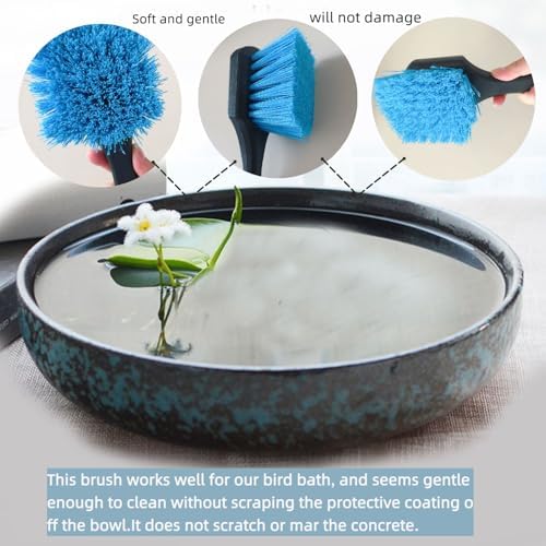 2 Pcs Bird Bath Cleaning Brushes with Soft Bristles