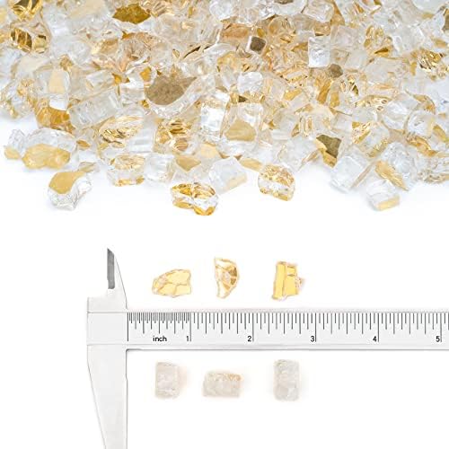 Stanbroil 10-Pound Fire Glass Beads - Gold Reflective
