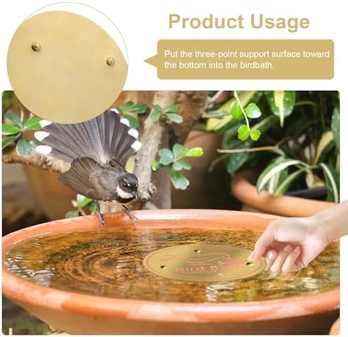 4Pack Bird Bath Purification Disk 9999 Pure Copper