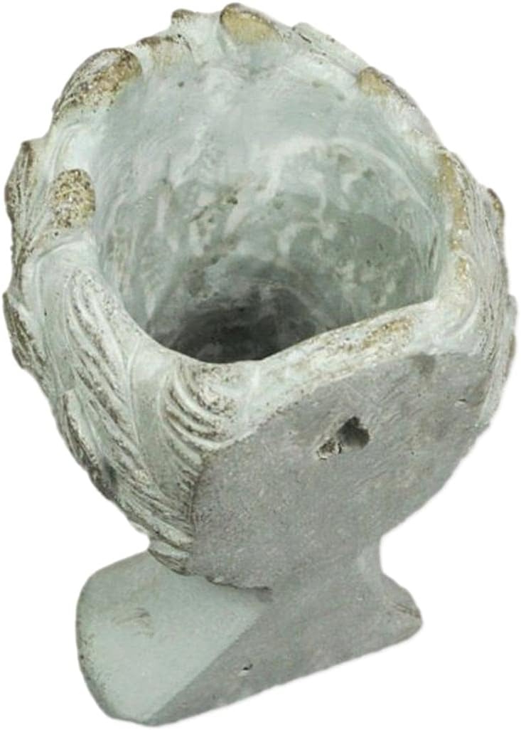 Distinctive Designs Greek Roman Style Female Head Statue Planter - Small Cement Wall Mount Decor for Indoor Outdoor Use