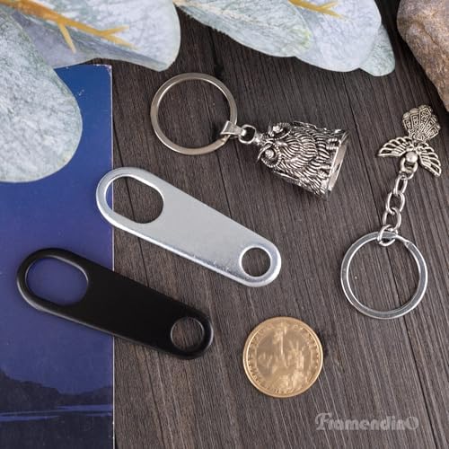 Framendino Lucky Guardian Bell Motorcycle Keychain Vintage Punk Car Accessory