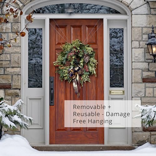 Zip n Hang Adjustable Wreath Hanger for Front Door