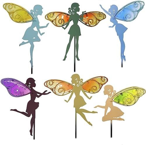Johns Studio Fairy Garden Stake - 6PCS Metal Decor