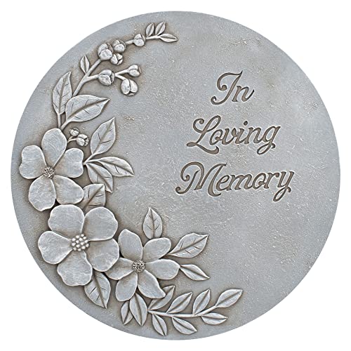 NAT Jules Flower Blossom Stepping Stone 12 Inch Cast Resin