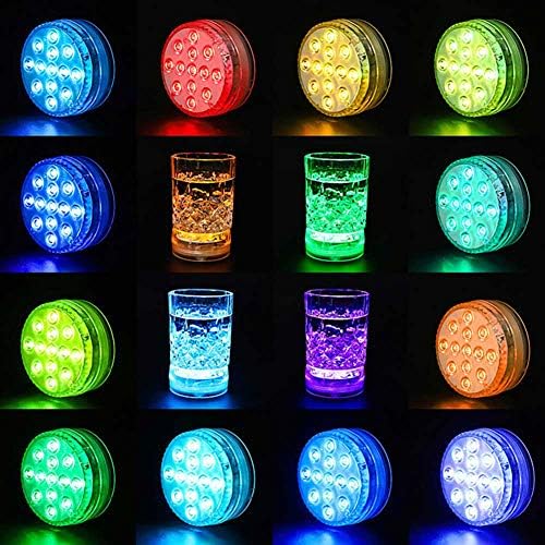 AquaMiracle 2-Pack Submersible LED Lights for Hot Tubs and Pools