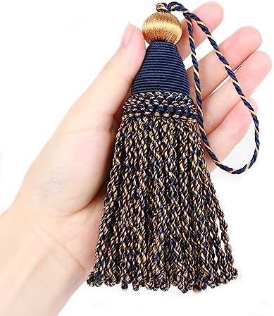 Fenghuangwu 2 Pcs 6 Inch Key Tassel with 43 Inch Loop