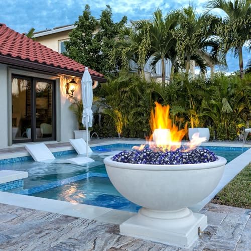 Cobalt Blue Fire Glass 1 Inch 10LB for Fire Pit Decor