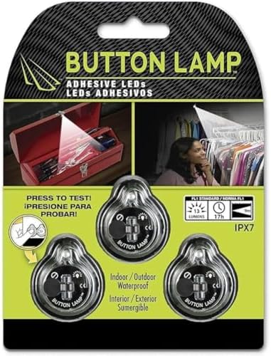Panther Vision Button Lamp Adhesive LED Light - Bright Compact Durable