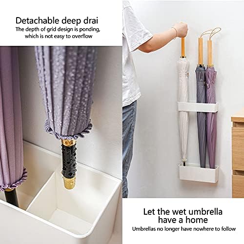 Umbrella Stand with Drip Tray and Height Adjustment