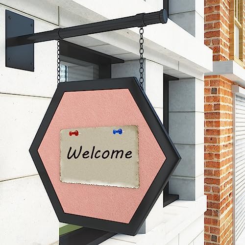 Balacoo 8 Piece Hexagon Felt Bulletin Board Decorative Wall Display for Home Office School