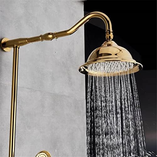 Golden Plate 8 Rainfall Shower Faucet with Handheld Shower System