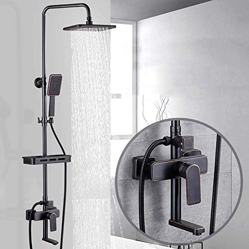 Copper Hot and Cold Boost Shower Set with 4 Functions One Button Control