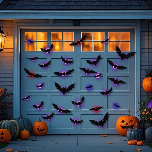 DRDUDU 36 Pack LED Bat Wall Decor