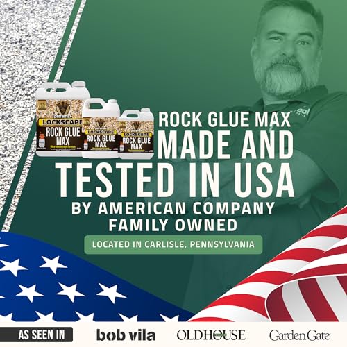 Petra Max Rock Glue 32 Oz - Ground Coverage and Pet Safe Mulch Glue for Rocks