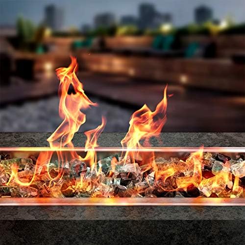 Onlyfire 10 Pounds Blended Reflective Fire Glass