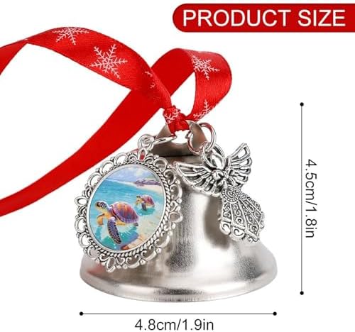 Ocean Animal Sea Turtles Christmas Hanging Bells Ornament Decor