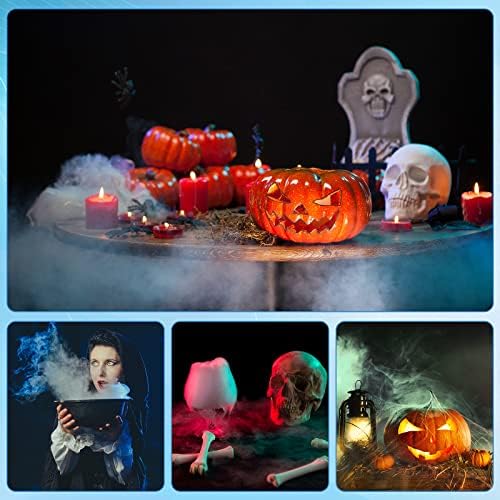 2 Pcs Halloween Foggers with LED Lights Mist Maker