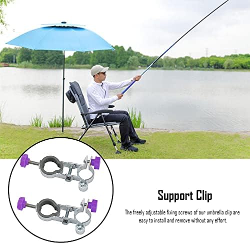 CALIDAKA 2pcs Purple Umbrella Clips Stand Holder