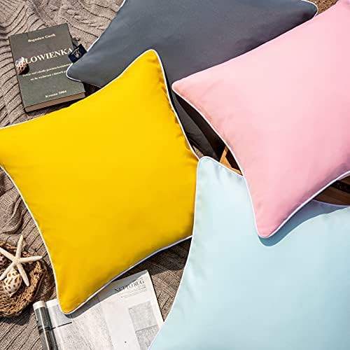 Phantoscope 2 Pack Waterproof Throw Pillow Covers