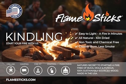 Flame Sticks Natural Wood Kindling 7-8 lbs
