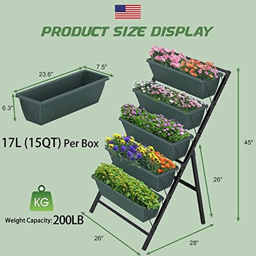 Highpro 5 Tier Vertical Garden Planter Metal