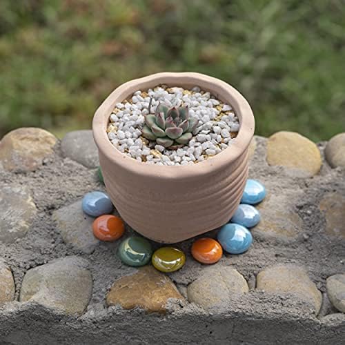 HappyFiller Gray Decorative Stones 11 LB Small Rocks for Garden Terrarium Planter Soil Cover