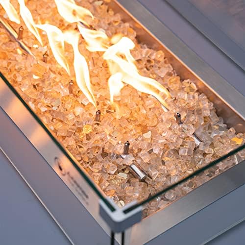 Stanbroil 10-Pound Fire Glass Beads - Gold Reflective
