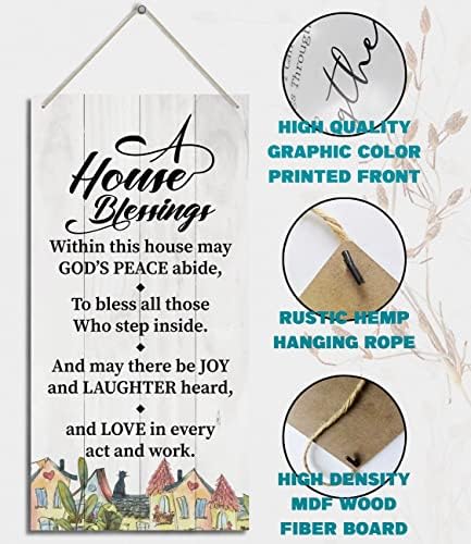 HALUOSI Wooden Decor Sign for Home and Family