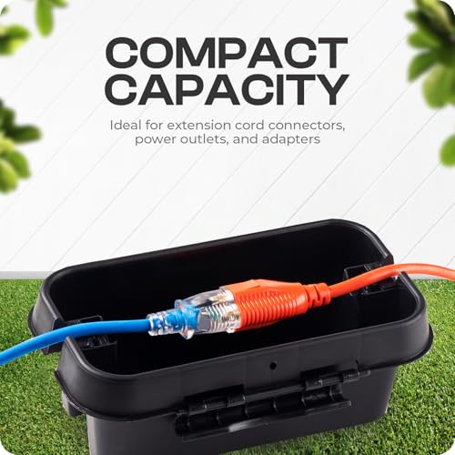 SockitBox - Weatherproof Electrical Connection Box - Black Small