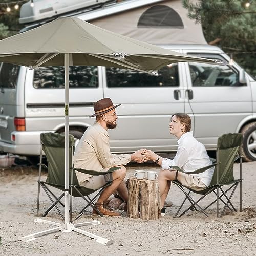 Foldable Portable Beach Umbrella Stand with Adjustable Base