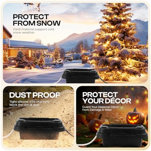 SockitBox - Weatherproof Electrical Connection Box - Black Small