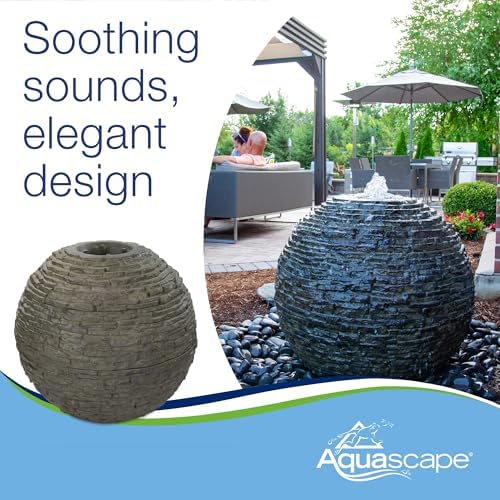 Aquascape Stacked Slate Sphere Water Fountain