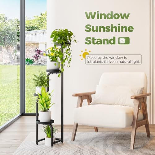 Bamworld 4 Tier Tall Plant Stand Indoor Outdoor
