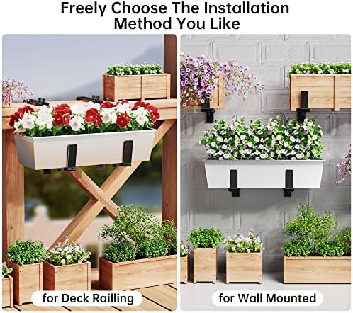 YM 6PCS Heavy Duty Adjustable Window Box Brackets