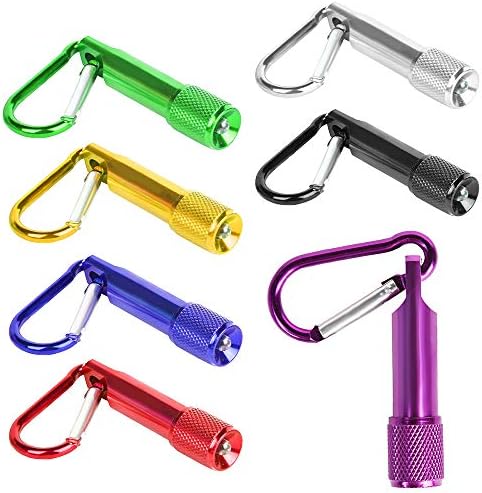 PROLOSO Mini LED Flashlight Keychain 15Pcs Set