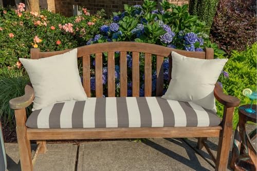 TRP Reversible Square Throw Pillow 18x18 White Ivory Cream