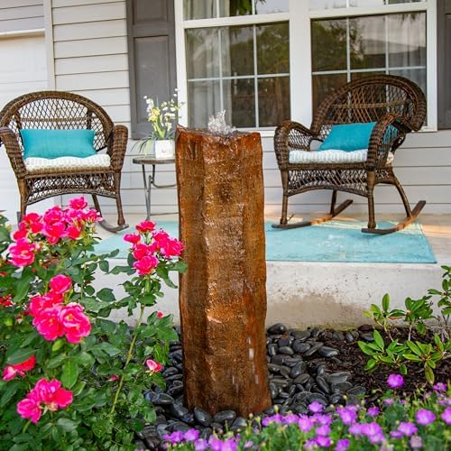 Aquascape Faux Basalt Column Fountain 36 Inch Brown